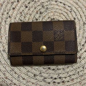 LOUIS VUITTON DAMIER EBENE 6 RING KEY HOLDER